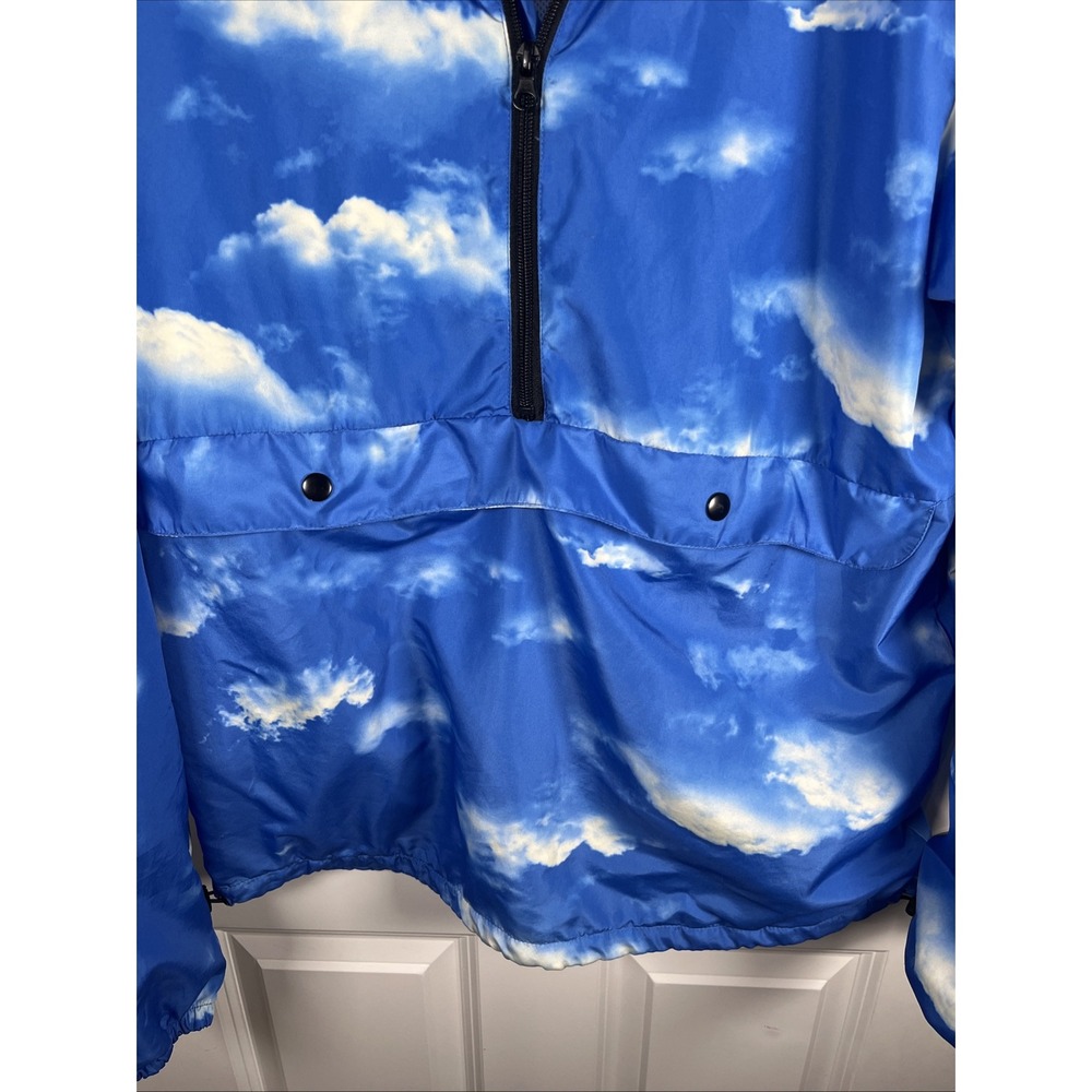 Vintage 1999 Black‎ Jack 1/4 Zip Sky Blue With Clouds Women's Medium - Picture 2 of 6